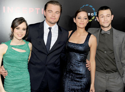 Ellen Page, Leonardo DiCaprio, Marion Cotillard, Joseph Gordon-Levitt Ellen Page, Leonardo DiCaprio, Marion Cotillard, Joseph Gordon-Levitt